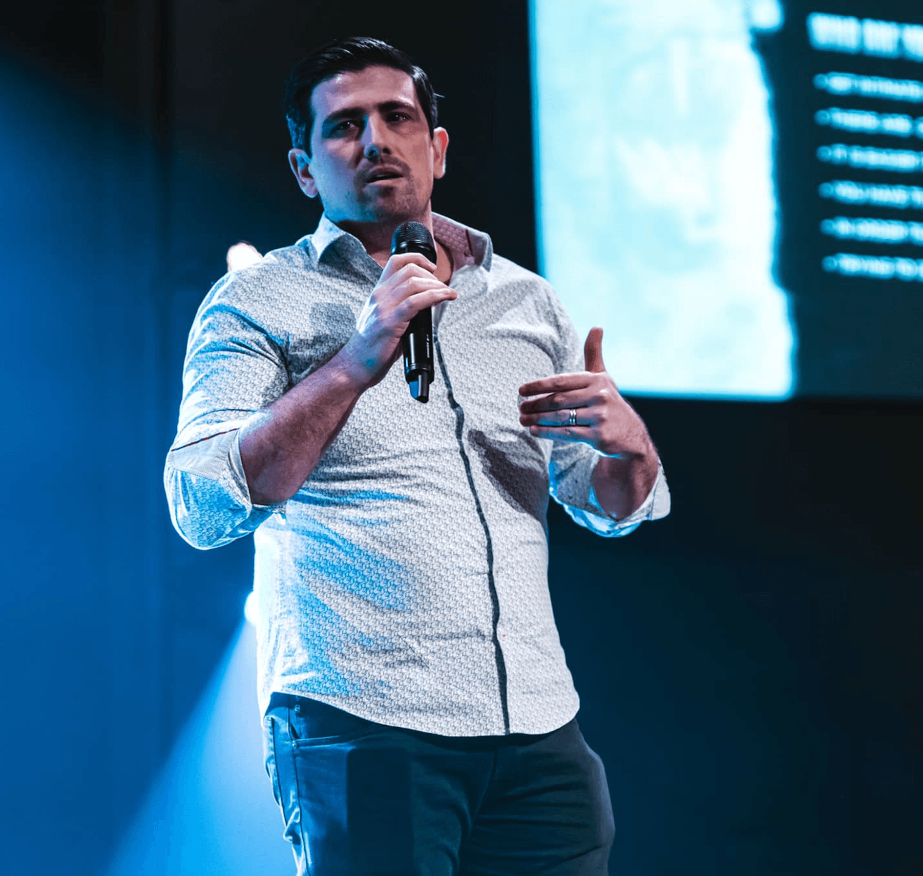 Matt Ganzak on stage